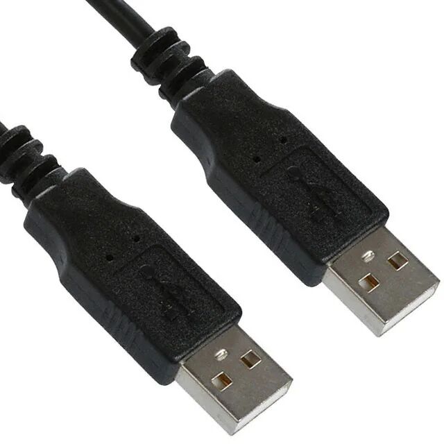 USB 2.0-Kabel von Stecker A zu Stecker A zur Datenübertragung und zum Aufladen