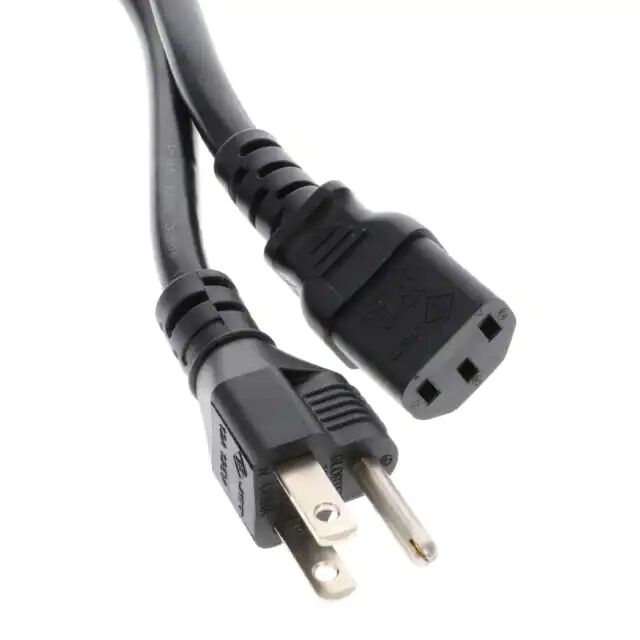 Power cord cable assembly NEMA 5-15p to IEC 320-c13 16 AWG Power cord cable assembly NEMA 5-15p to IEC 320-c13 16 AWG