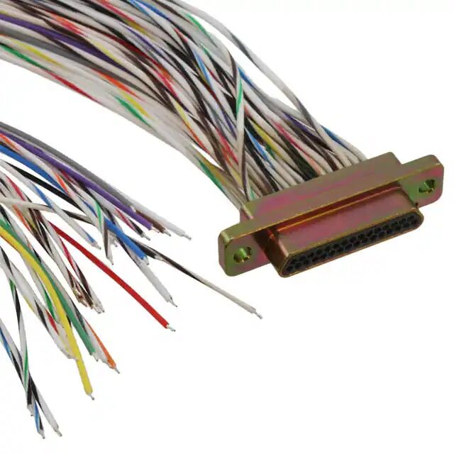 D-Sub-Kabelkonfektion vergoldeter Steckerstift an einadrige Leitung D-Sub-Kabelkonfektion vergoldeter Steckerstift an einadrige Leitung