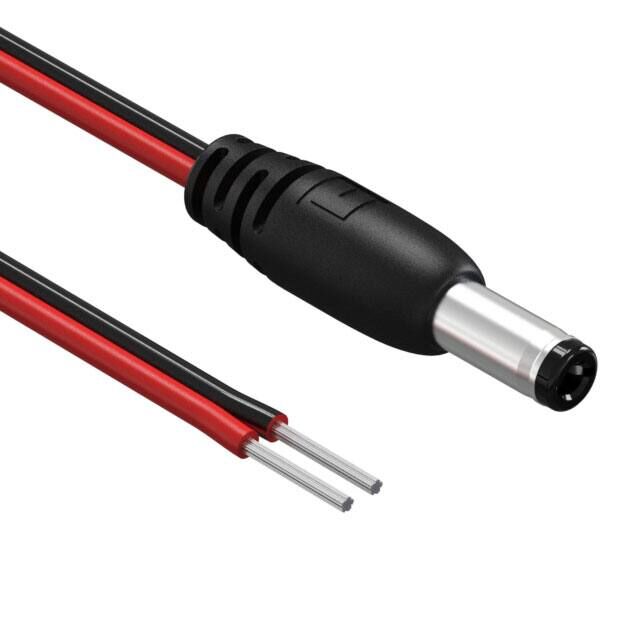 Hochwertige Federkontakte im DC-Stecker-Molding-Stil, schwarzes und rotes PVC Hochwertige Federkontakte im DC-Stecker-Molding-Stil, schwarzes und rotes PVC