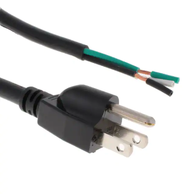 Netzkabel in Sonderlänge schwarz NEMA 5-15p zum Kabel SJT-Kupferleiter Netzkabel in Sonderlänge schwarz NEMA 5-15p zum Kabel SJT-Kupferleiter