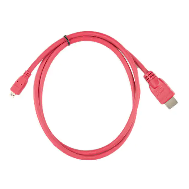 Hochwertiger HDMI-A-Stecker auf Micro-HDMI-D-Stecker rot verschweißt Hochwertiger HDMI-A-Stecker auf Micro-HDMI-D-Stecker rot verschweißt