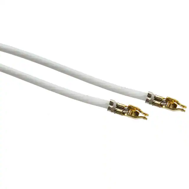 White 28Awg jumper lead socket to socket gold plated cable assembly White 28Awg jumper lead socket to socket gold plated cable assembly