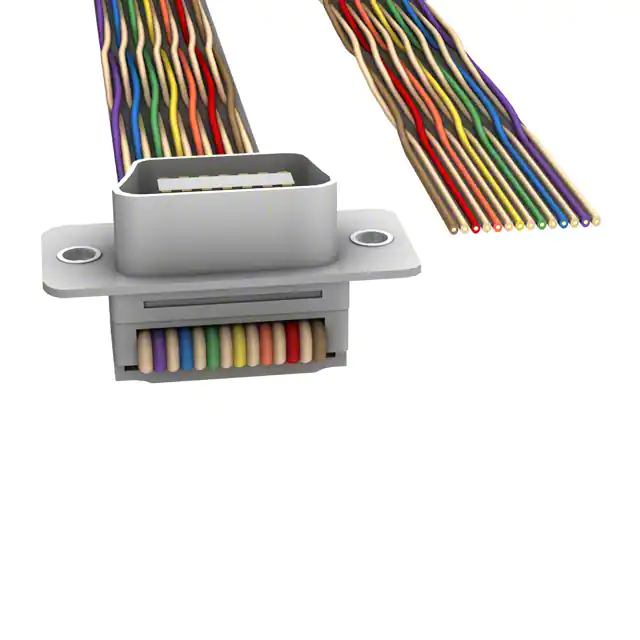 Twisted-Pair-Flachkabelkonfektion, verseilt mit einer Reihe von IDC-Steckverbindern Twisted-Pair-Flachkabelkonfektion, verseilt mit einer Reihe von IDC-Steckverbindern