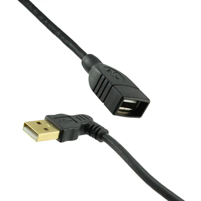 USB-Verlängerungskabel USB-A rechtwinklig M auf USB-A Buchse USB-Verlängerungskabel USB-A rechtwinklig M auf USB-A Buchse