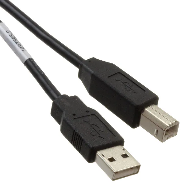 Hochwertiges schwarzes USB-Typ-A-zu-USB-Typ-B-Kabelkonfektion 28 AWG Hochwertiges schwarzes USB-Typ-A-zu-USB-Typ-B-Kabelkonfektion 28 AWG