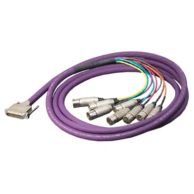 Hochwertiger 25-poliger D-Sub-Stecker auf XLR-Buchsen-Kabelkonfektion Hochwertiger 25-poliger D-Sub-Stecker auf XLR-Buchsen-Kabelkonfektion