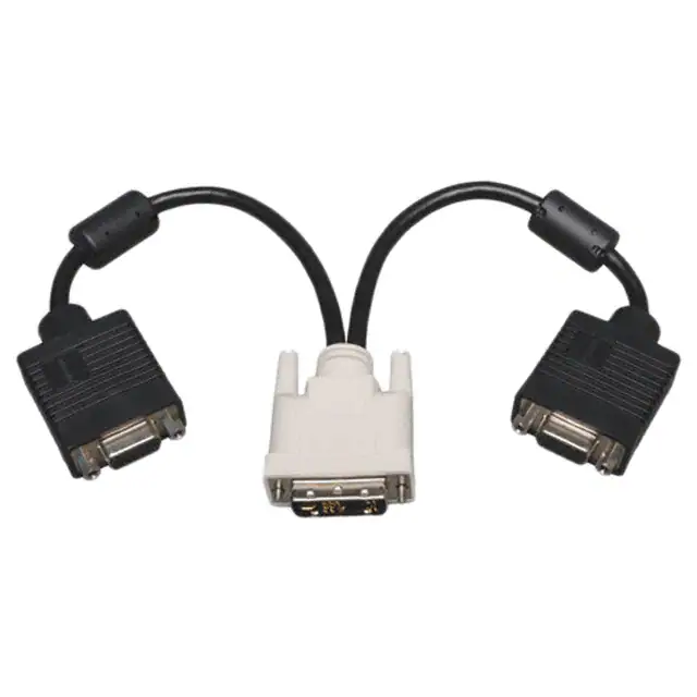 DVI-zu-VGA-Y-Splitter-Adapterkabel mit hoher Dichte DVI-I-zu-HD15-Stecker DVI-zu-VGA-Y-Splitter-Adapterkabel mit hoher Dichte DVI-I-zu-HD15-Stecker