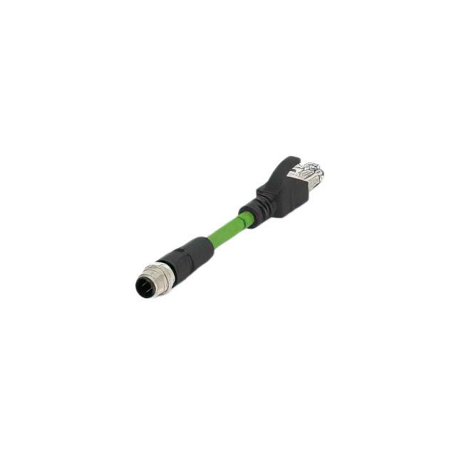 Benutzerdefinierte hochwertige M12 D-Code gerade Stecker 4P t RJ45 gerade Stecker Kabelkonfektion