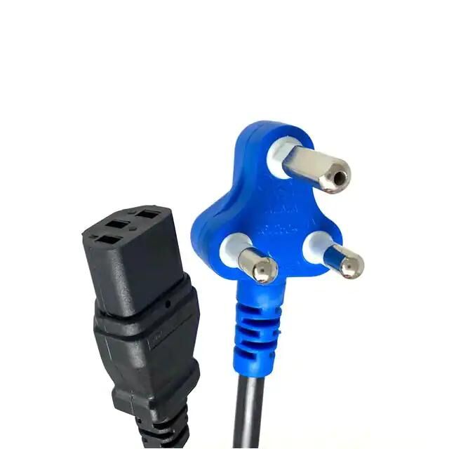 Netzkabel Kabel und Verlängerungskabel schwarz Sans 164-1 rechtwinklig nach IEC 320-c13 h05vv-f