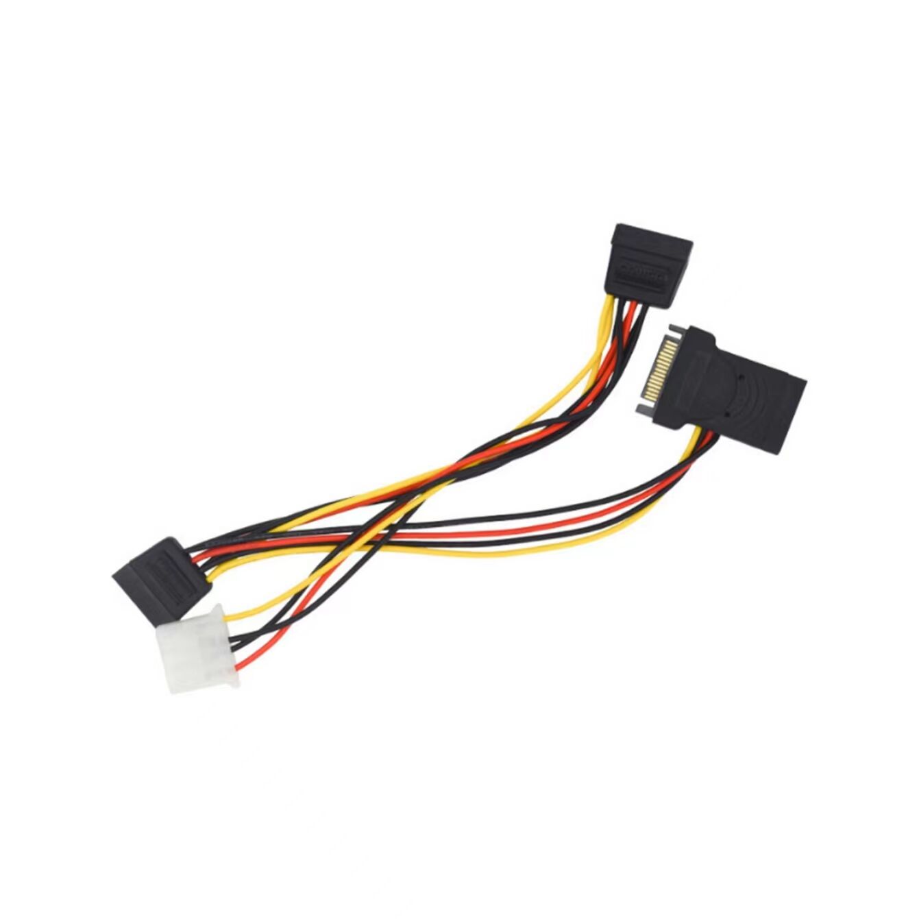 SATA Stromkabel 15p Steckerpaar 15p Buchsenpaar groß 4p100718 Adapterkabel SATA Stromkabel 15p Steckerpaar 15p Buchsenpaar groß 4p100718 Adapterkabel