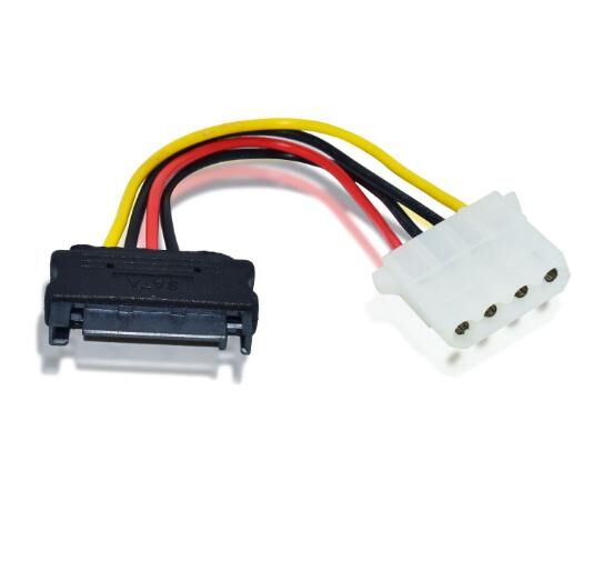 SATA-Netzadapterkabel 4-polig auf serielles SATA-Festplattenstromkabel SATA-Netzadapterkabel 4-polig auf serielles SATA-Festplattenstromkabel
