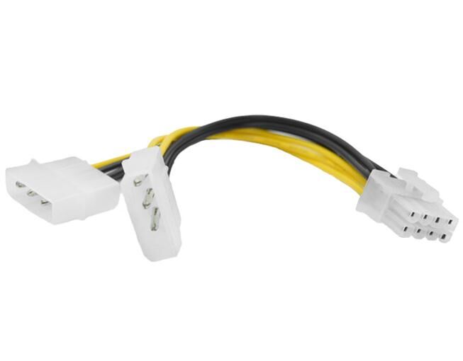 Doppelte 4P bis 8p Grafikkartenstromversorgungsleitung Verbindungsleitung Stromversorgungsleitung