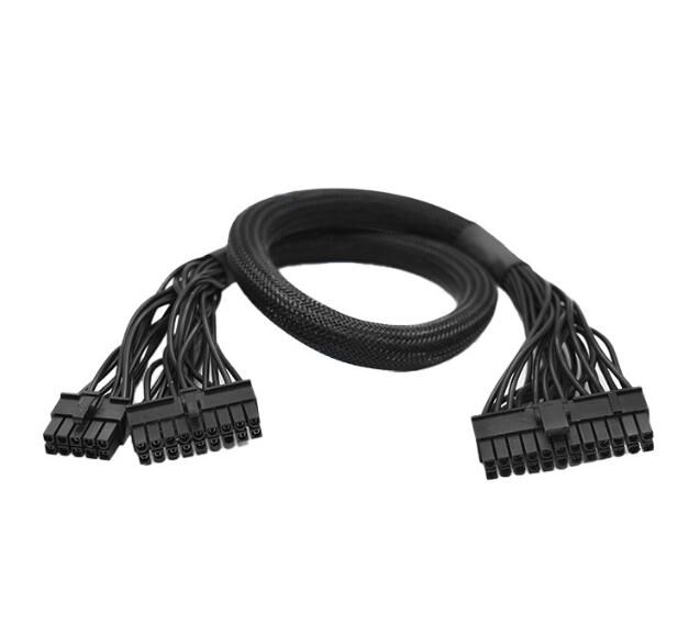 10 + 18p bis 24P modulare Stromversorgung Zwischenfrequenz-Anschlussleitung schwarzes Netzwerk