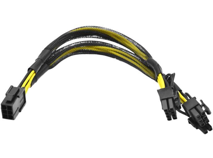 Computer-Grafikkarte Netzteil Netzwerk 6-Pin-Doppel-8-Pin-Erweiterungskabel Netzkabel