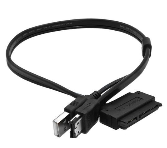 Sata7+15 Power-Festplatte 22P zu eSATA-Notebook mit USB-betriebenem Datenkonvertierungskabel 50 cm
