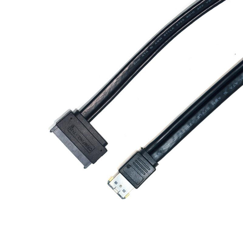SATA 22-Pin auf eSATA-Festplattendatenkabel SATA7 + 15-Pin auf eSATA-Kabel SATA 22-Pin auf eSATA-Festplattendatenkabel SATA7 + 15-Pin auf eSATA-Kabel