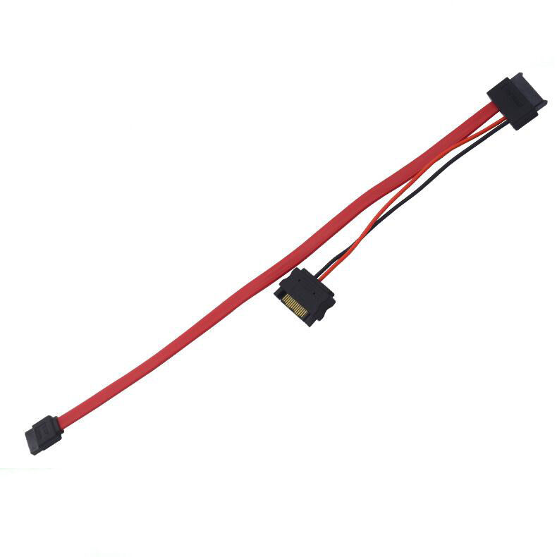 Sata7 + 15p Stecker auf Buchse Stromversorgung Datenleitung Stromleitung Sata7 + 15p Stecker auf Buchse Stromversorgung Datenleitung Stromleitung