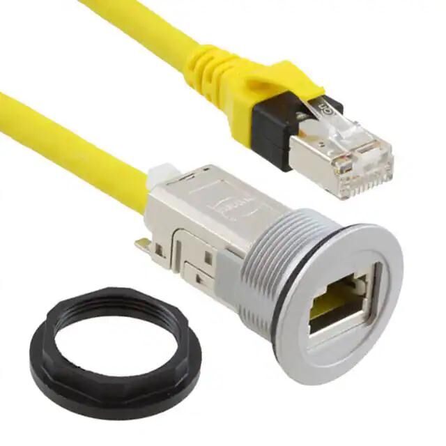 Modulare Kabelkonfektionierung Buchse auf Stecker 8p8c RJ45, Ethernet geschirmt Modulare Kabelkonfektionierung Buchse auf Stecker 8p8c RJ45, Ethernet geschirmt