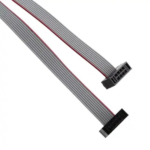 Hochwertige graue 1,27-mm-Flachbandbuchse zum Anschluss von IDC-Drähten und -Kabeln Hochwertige graue 1,27-mm-Flachbandbuchse zum Anschluss von IDC-Drähten und -Kabeln