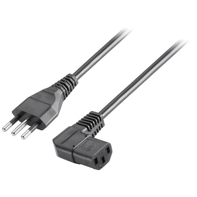 Konfektionierte rechtwinklige 230-V-Wechselstrom-IEC-Stromkabel für unbeheizte Geräte Konfektionierte rechtwinklige 230-V-Wechselstrom-IEC-Stromkabel für unbeheizte Geräte