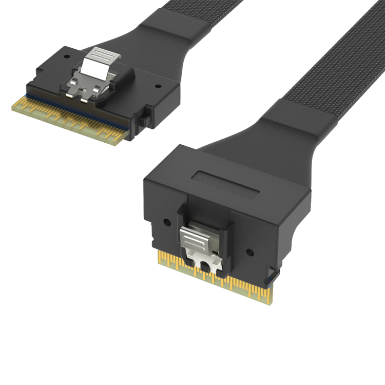 SlimSAS (SFF8654 8i)-zu-SlimSAS (SFF8654 8i)-Kabelbäume sind weit verbreitet und in einer Vielzahl von RCD-Spezifikationen erhältlich SlimSAS (SFF8654 8i)-zu-SlimSAS (SFF8654 8i)-Kabelbäume sind weit verbreitet und in einer Vielzahl von RCD-Spezifikationen erhältlich