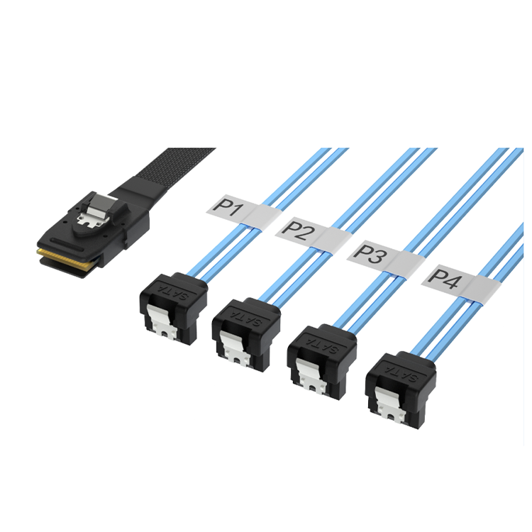 NIMISAS SFF8087 TO 4*SATA 90° abgewinkelt mit Schrapnell-Kabelbaum, Kleinserienanpassung, professionelles Team RCD NIMISAS SFF8087 TO 4*SATA 90° abgewinkelt mit Schrapnell-Kabelbaum, Kleinserienanpassung, professionelles Team RCD