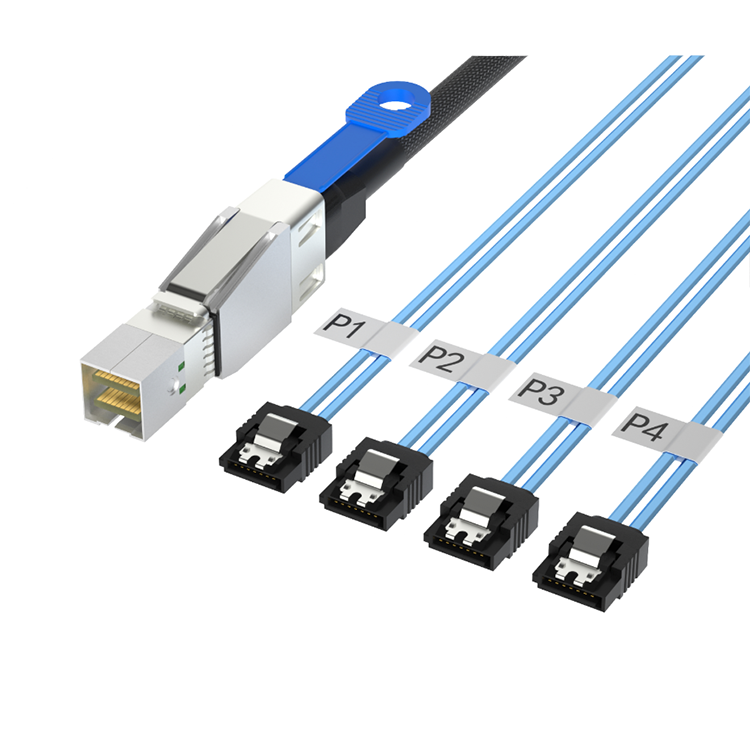 MINISAS SFF8644 ZU 4*SATA 7PIN Kabelbaum Kleinserienanpassung Professionelles Team RCD