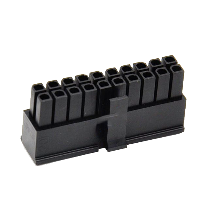 HSG PH3,0 mm 2*10P Schwarz zweireihig NYLON UL94V-0 Molex P/N 43025-2000 RCD HSG PH3,0 mm 2*10P Schwarz zweireihig NYLON UL94V-0 Molex P/N 43025-2000 RCD