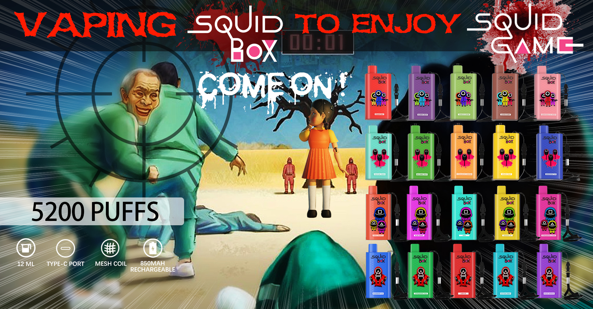 squid game best pen vape disposable vape store