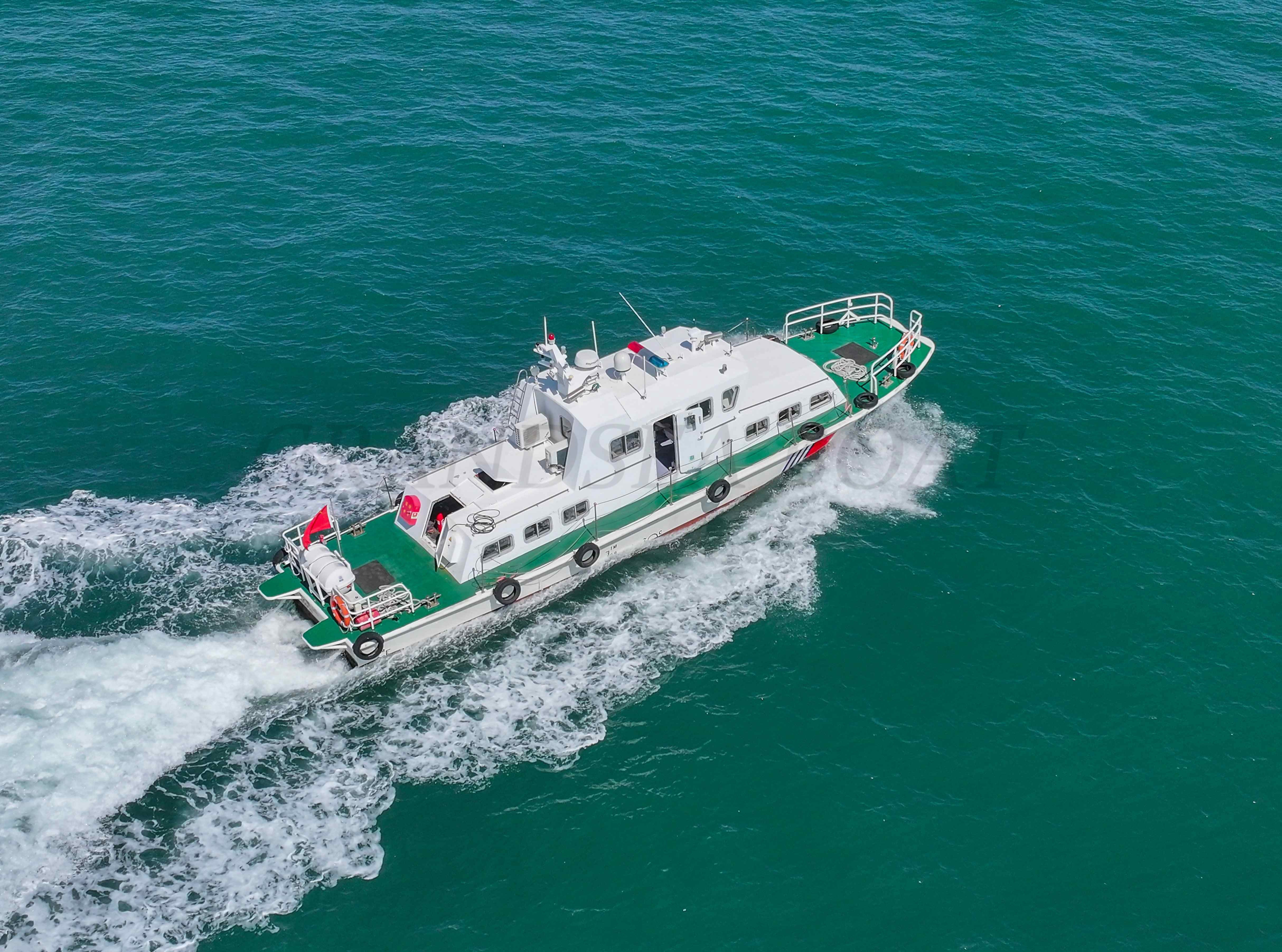 Bateau de patrouille fluviale en aluminium Grandsea de 21,5 m à vendre, constructeur de bateaux de patrouille en Chine