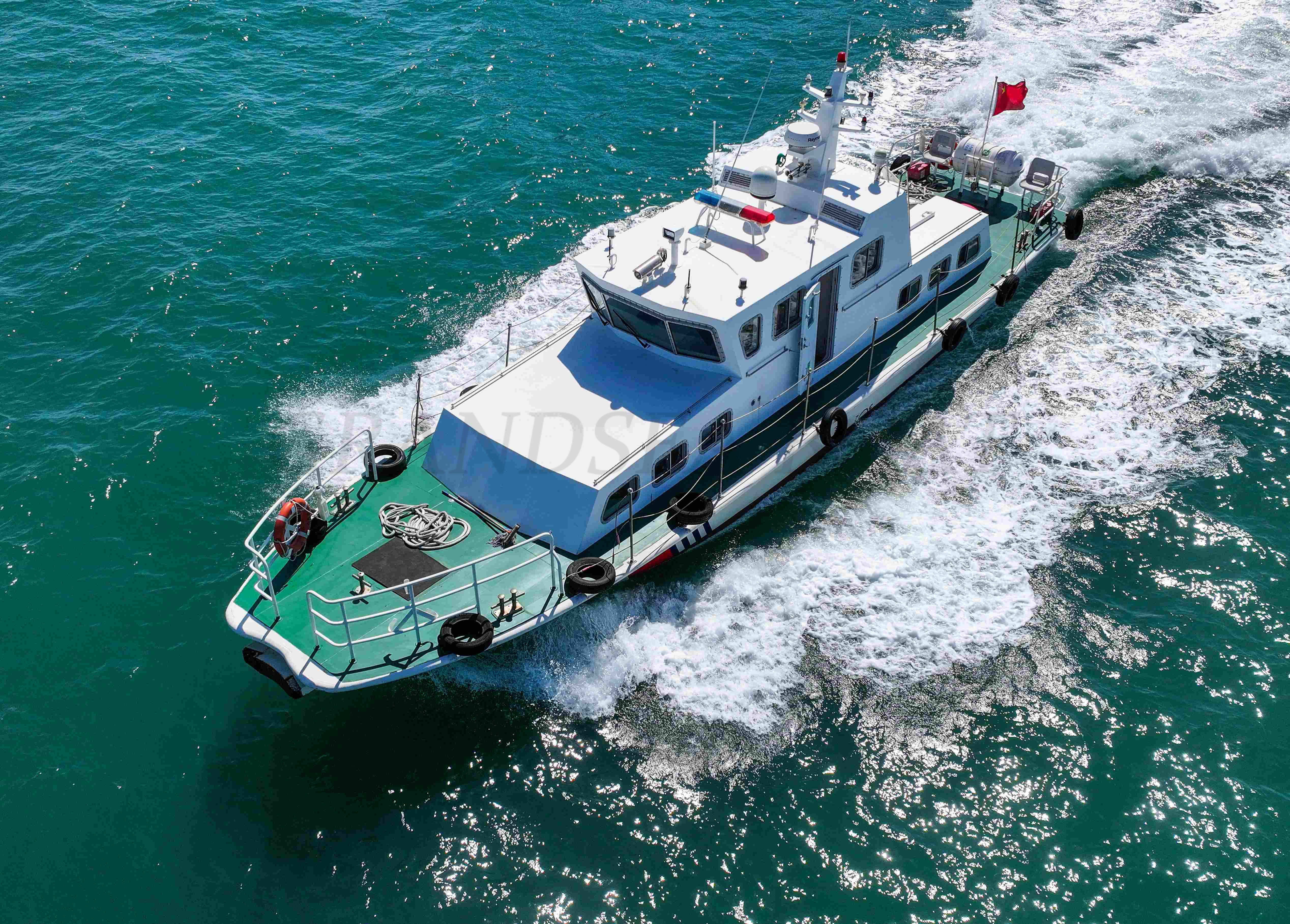 Bateau de patrouille fluviale en aluminium Grandsea de 21,5 m à vendre, constructeur de bateaux de patrouille en Chine