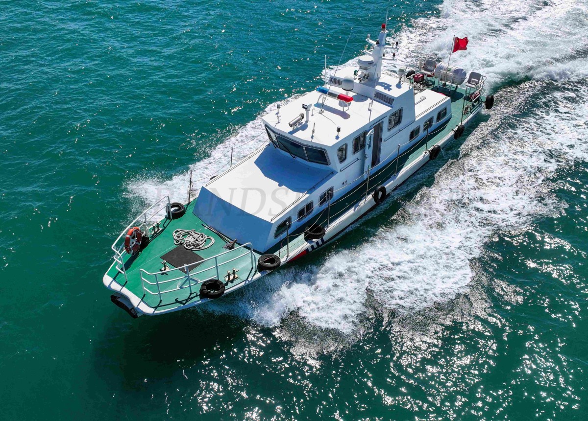 Bateau de patrouille fluviale en aluminium Grandsea de 21,5 m à vendre, constructeur de bateaux de patrouille en Chine