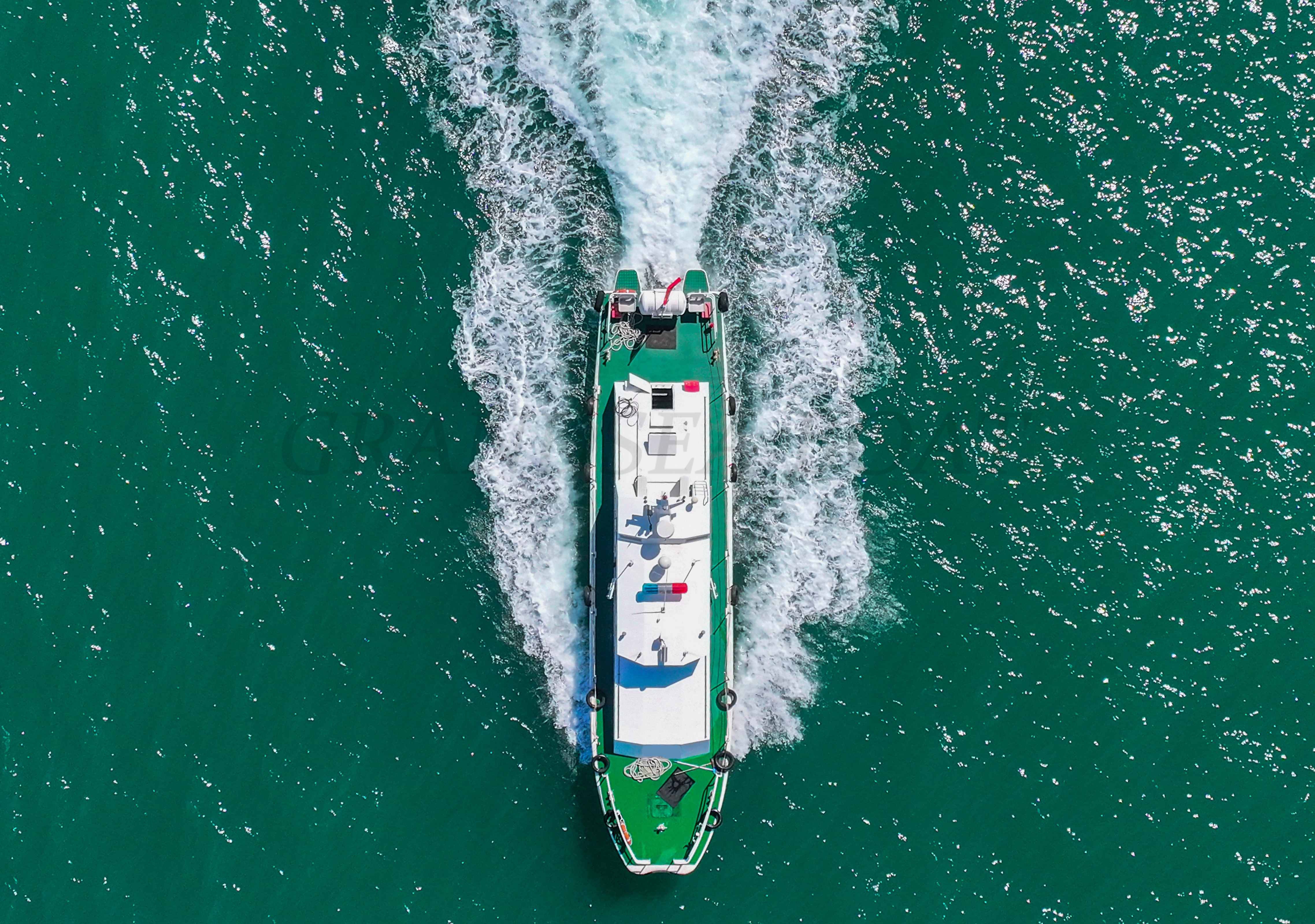 Bateau de patrouille fluviale en aluminium Grandsea de 21,5 m à vendre, constructeur de bateaux de patrouille en Chine