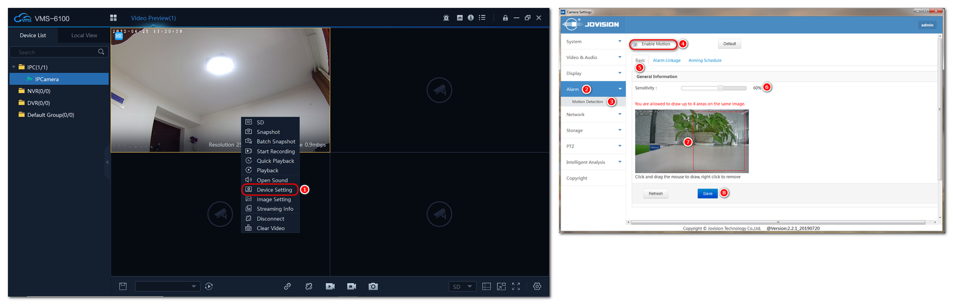 How to setup motion detection in the IPC? NVR IPCAMERA SECURITY