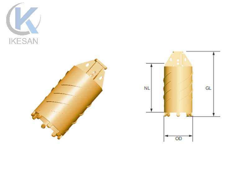 Barril sacatestigos con cincel de vástago redondo