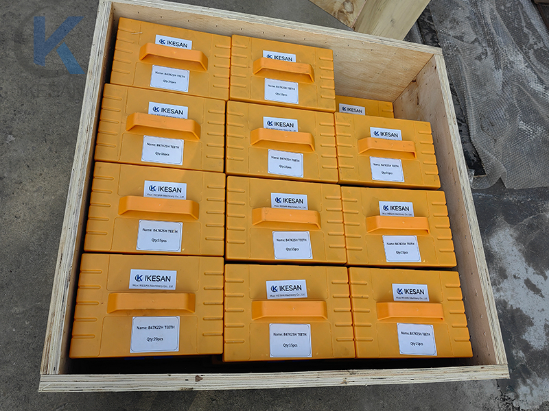 Regular shipment of Teeth and holders for bored pile projects Regular shipment of Teeth and holders for bored pile projects