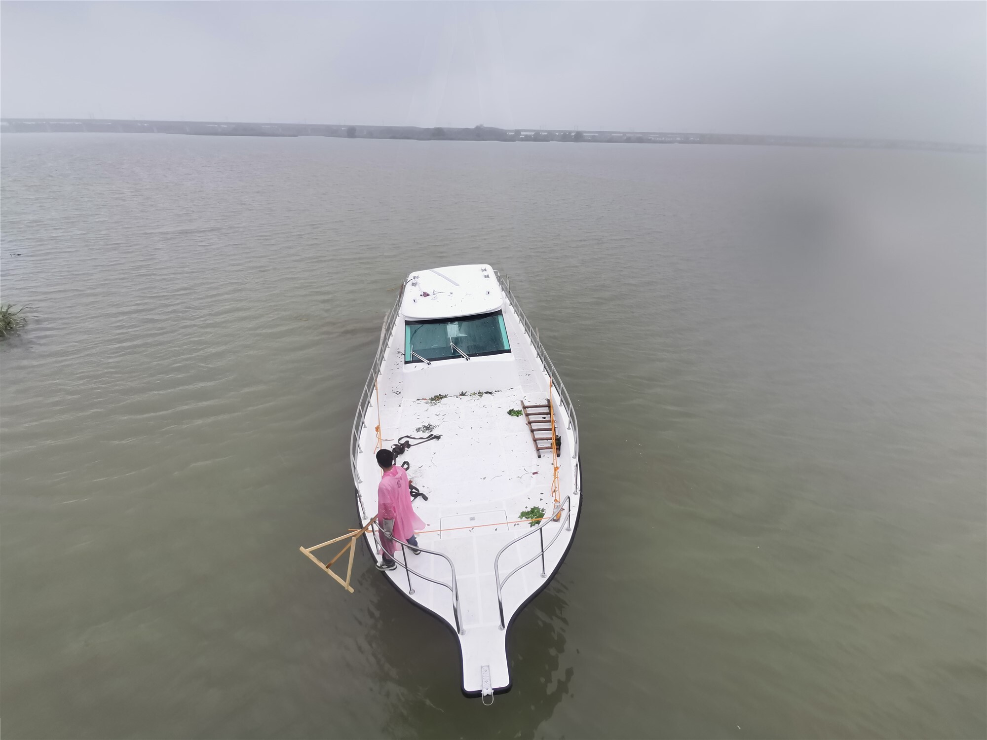 Grandsea 52 pieds de bateau de pêche en fibre de verre en haute mer avec moteur diesel à vendre