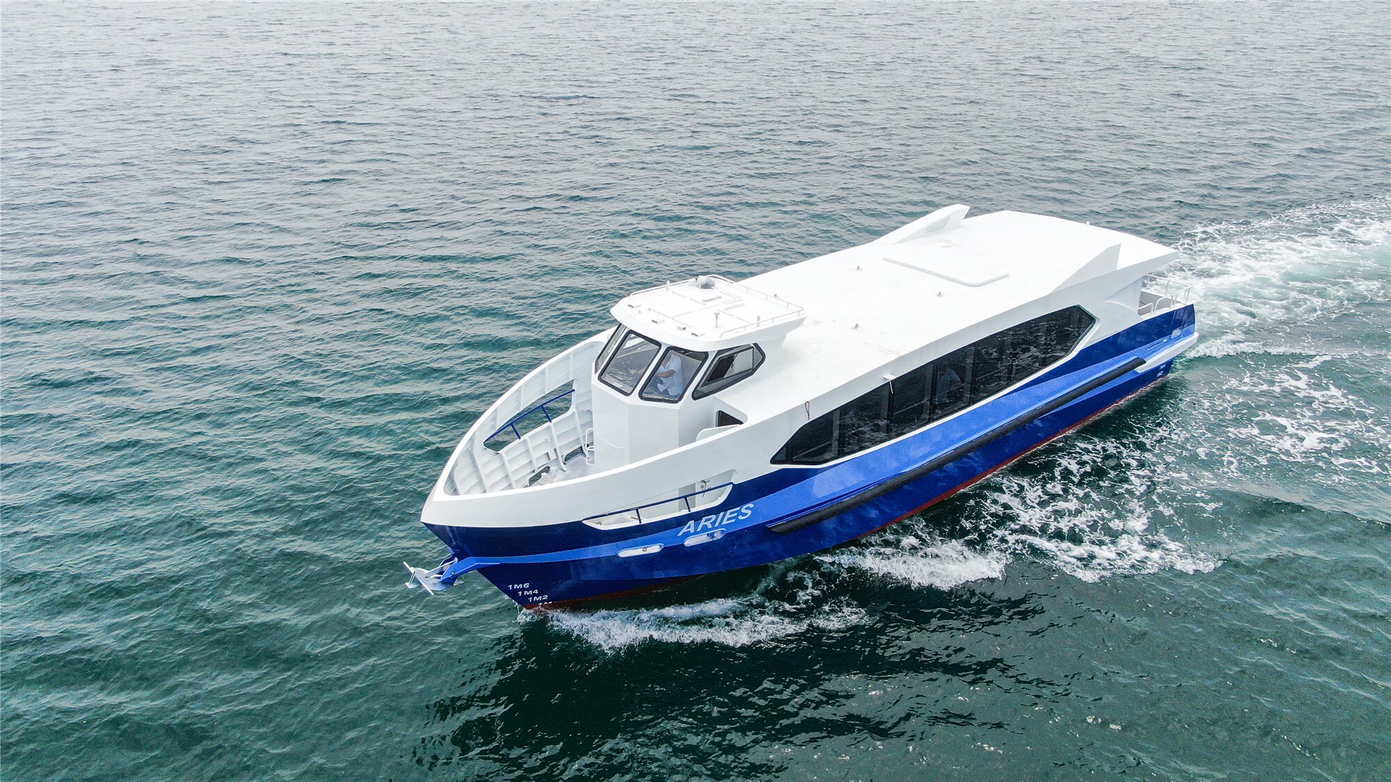 Grandsea 18,8 m coque en aluminium 96 personnes diesel in-bord mer côtière bateau à passagers à vitesse rapide à vendre