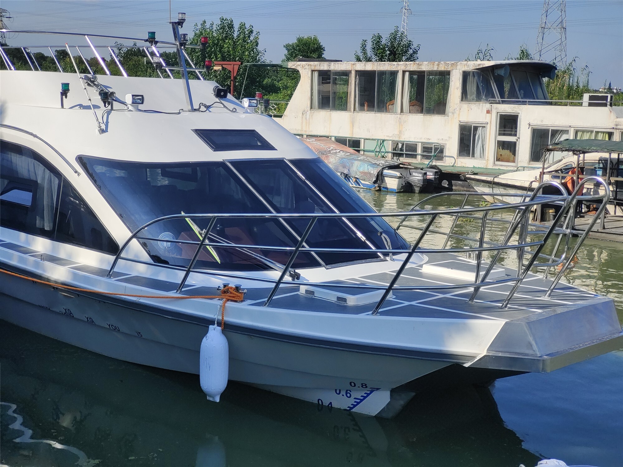 Grandsea 22m FRP 100persons Diesel Inboard Sea Coastal Sea Bateau à passagers à vitesse rapide à vendre