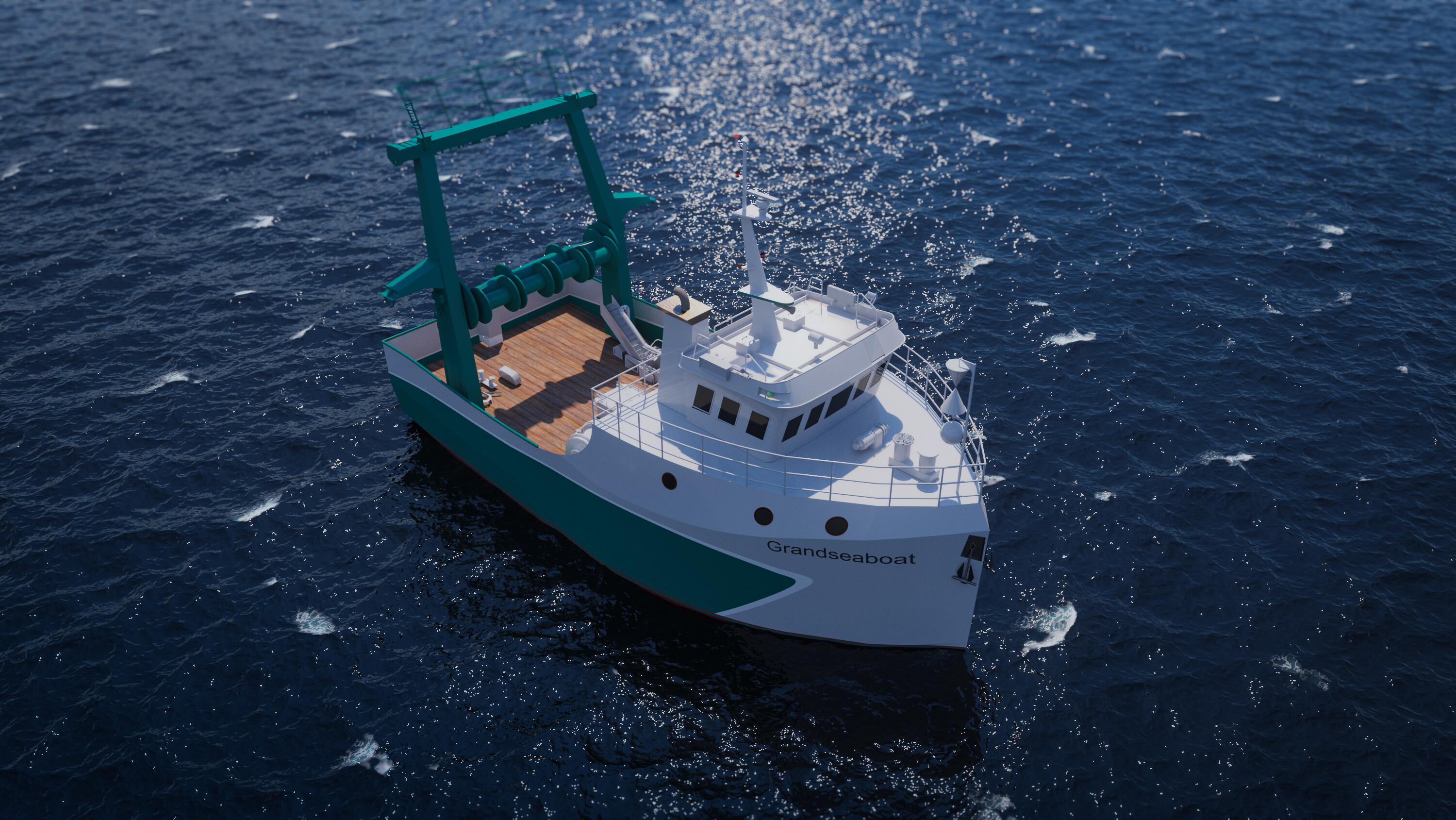 Grandsea 14m Steel Trawler Fishing Vessel à vendre