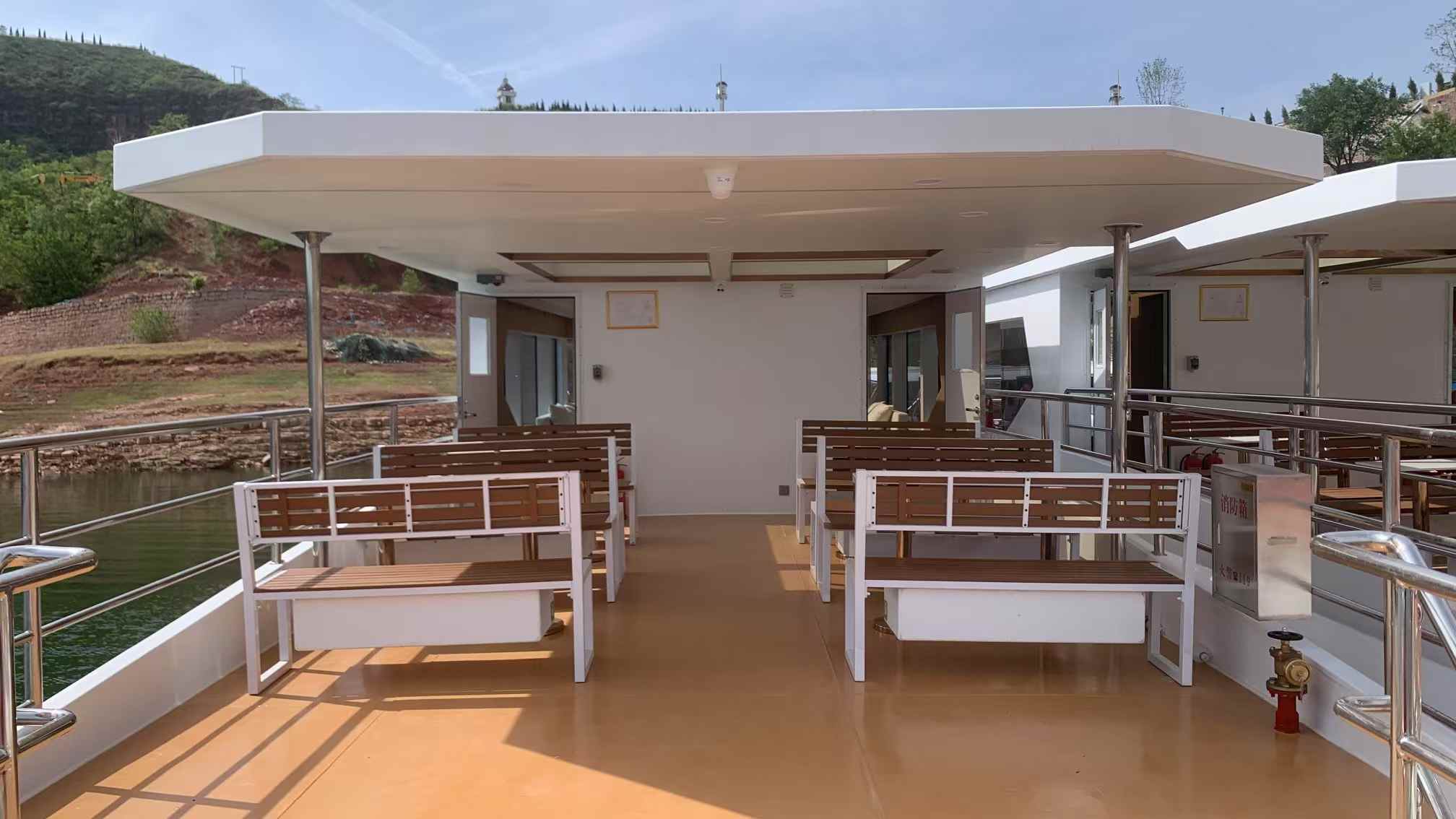 Grandsea 24m Steel Hull Double Decker Dinner Party Sightseeing Crew Boat à vendre