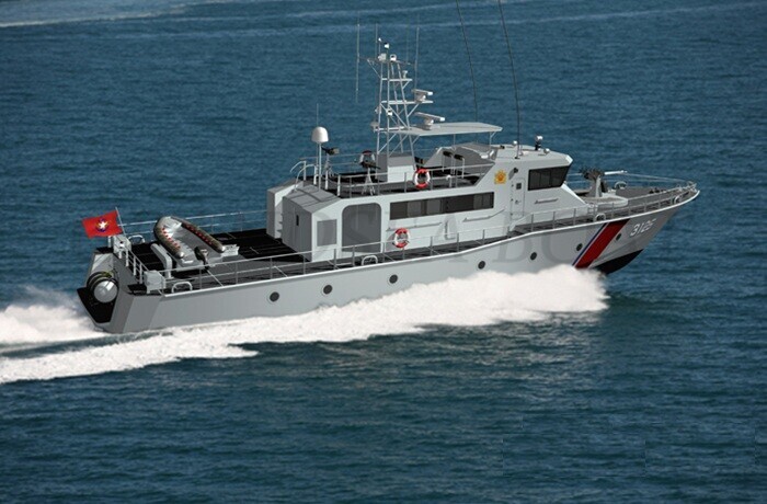 34.6m Offshore High-Speed Fiberglass Patrol Craft Boat à vendre