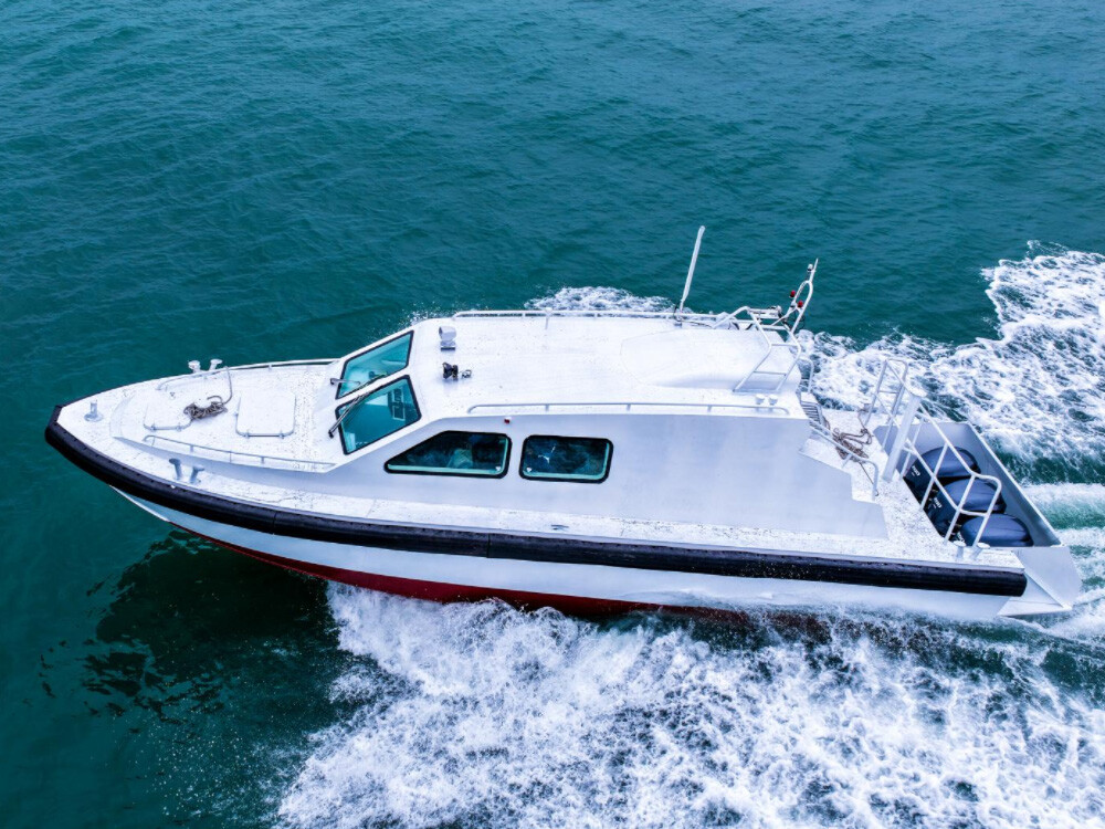 Grandsea 12.45m Aluminum Coast Guard Bullet Proof Patrol Boat Armored Ballistic Rescue Boat with Outboard Engines for Sale