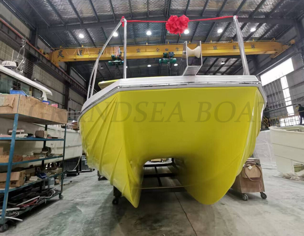 Catamaran de plaisance rapide en fibre de verre Grandsea 12m avec moteur hors-bord