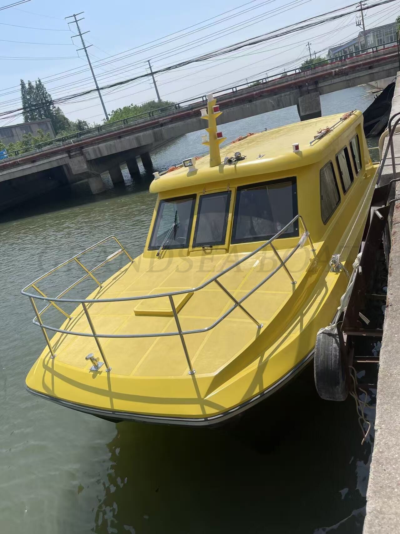 Grandsea 58ft FRP catamaran bus bateau ferry pour 74 personnes sur lacs et rivières Grandsea 58ft FRP catamaran bus bateau ferry pour 74 personnes sur lacs et rivières