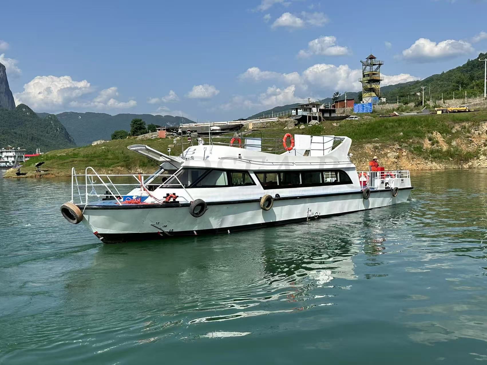 Grandsea 18,8 m/65 pieds Bateau en aluminium pour lac 50 passagers