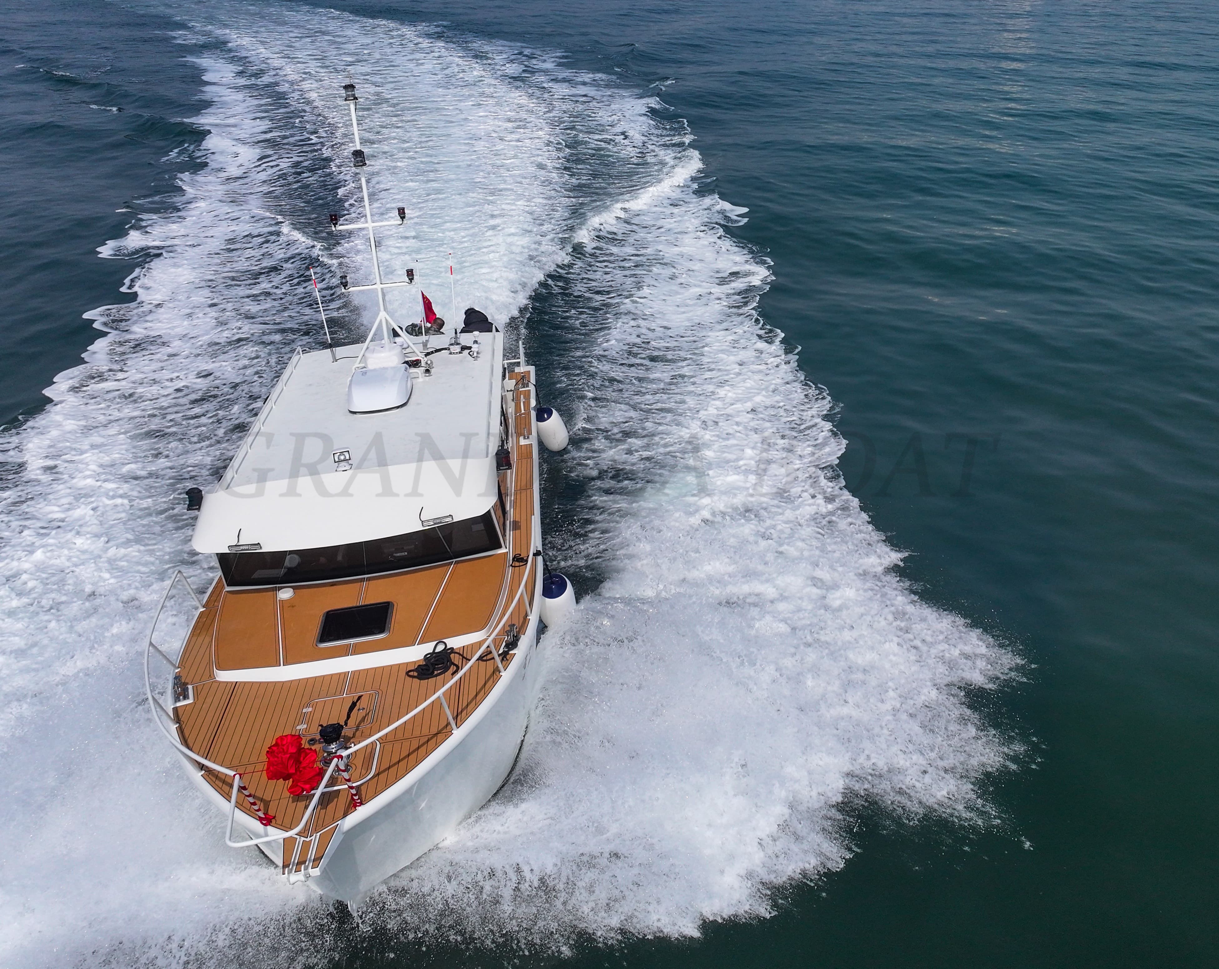 Grandsea 14.53m Bateau de pêche de plaisance en aluminium Best avec cabine complète, croiseur sportif walk around, à vendre