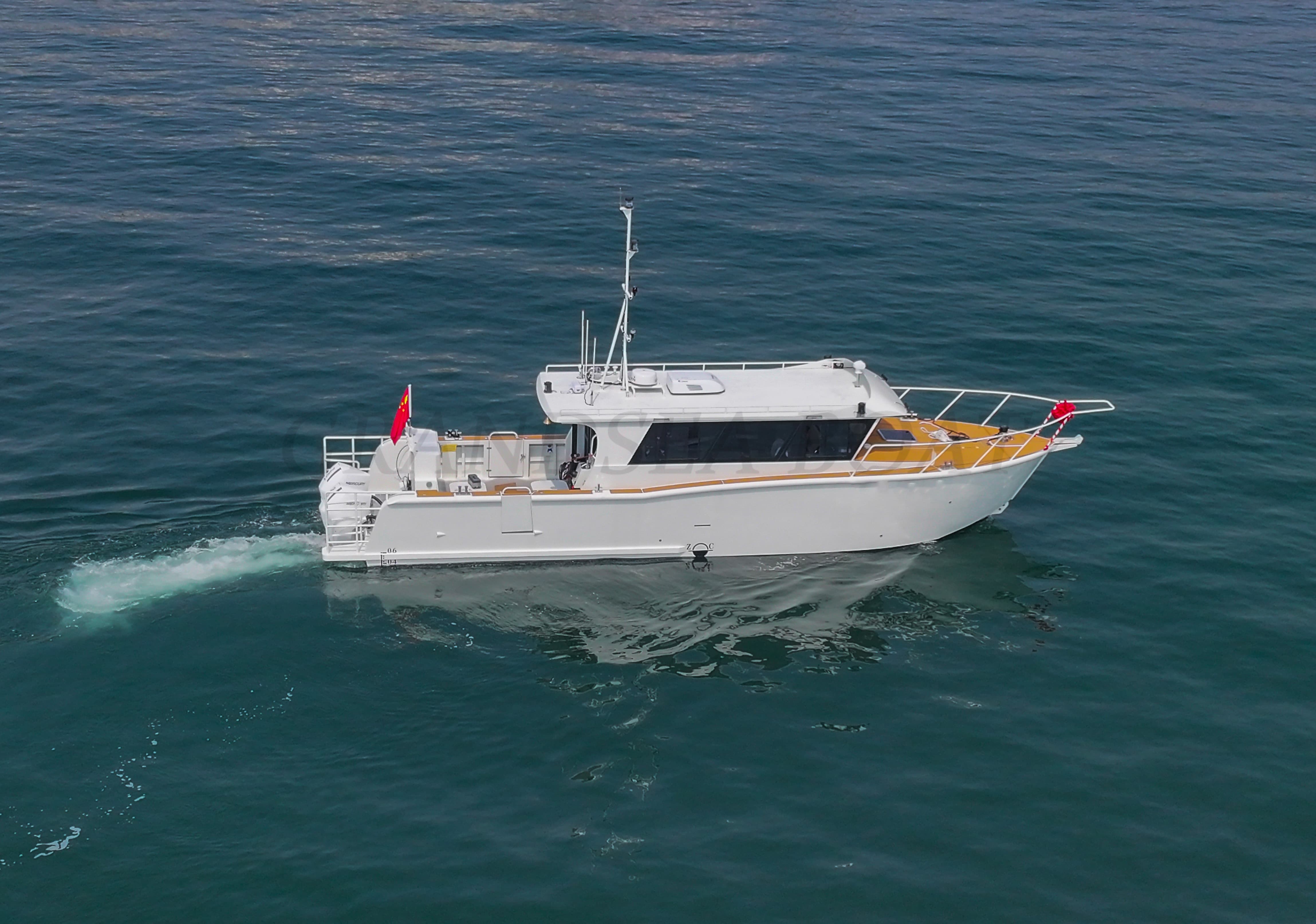 Grandsea 14.53m Bateau de pêche de plaisance en aluminium Best avec cabine complète, croiseur sportif walk around, à vendre