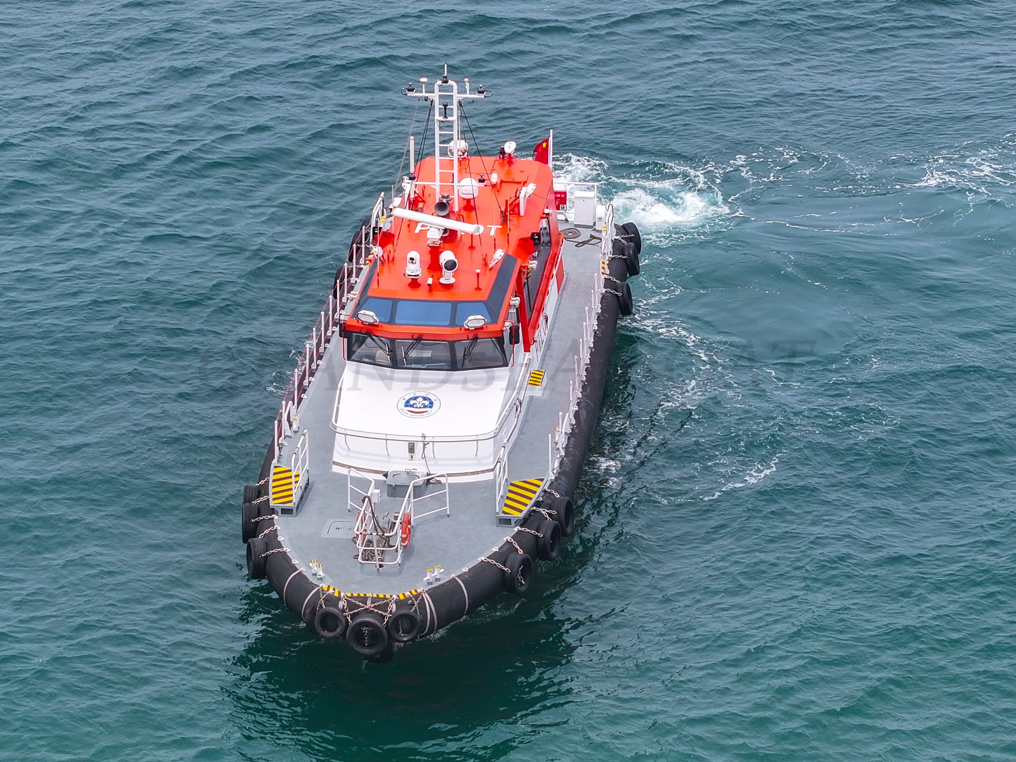 Bateau pilote en aluminium Grandsea 21.9m, navire de patrouille à vendre pour utilisation en mer agitée